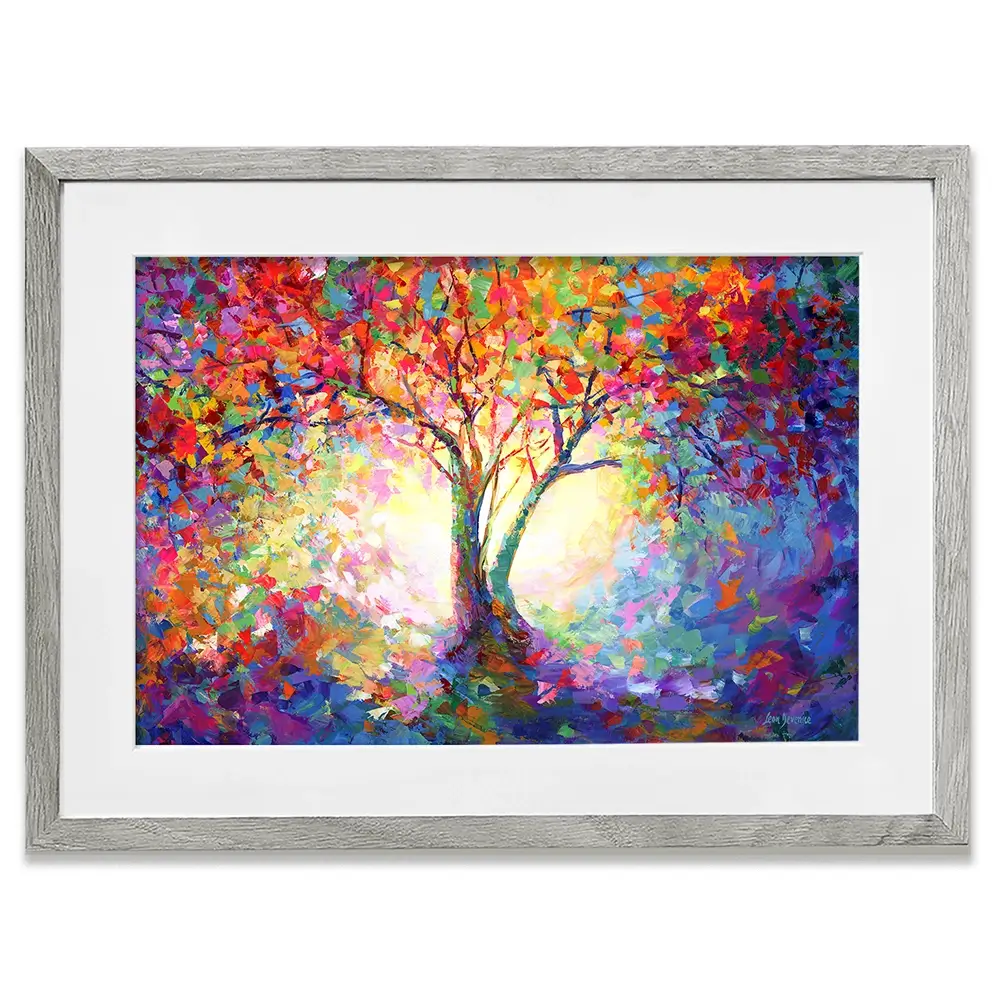 Colourful Tree Of Life Framed Art Print Colourful Tree Of Life Framed Art Print wall art product Leon Devenice