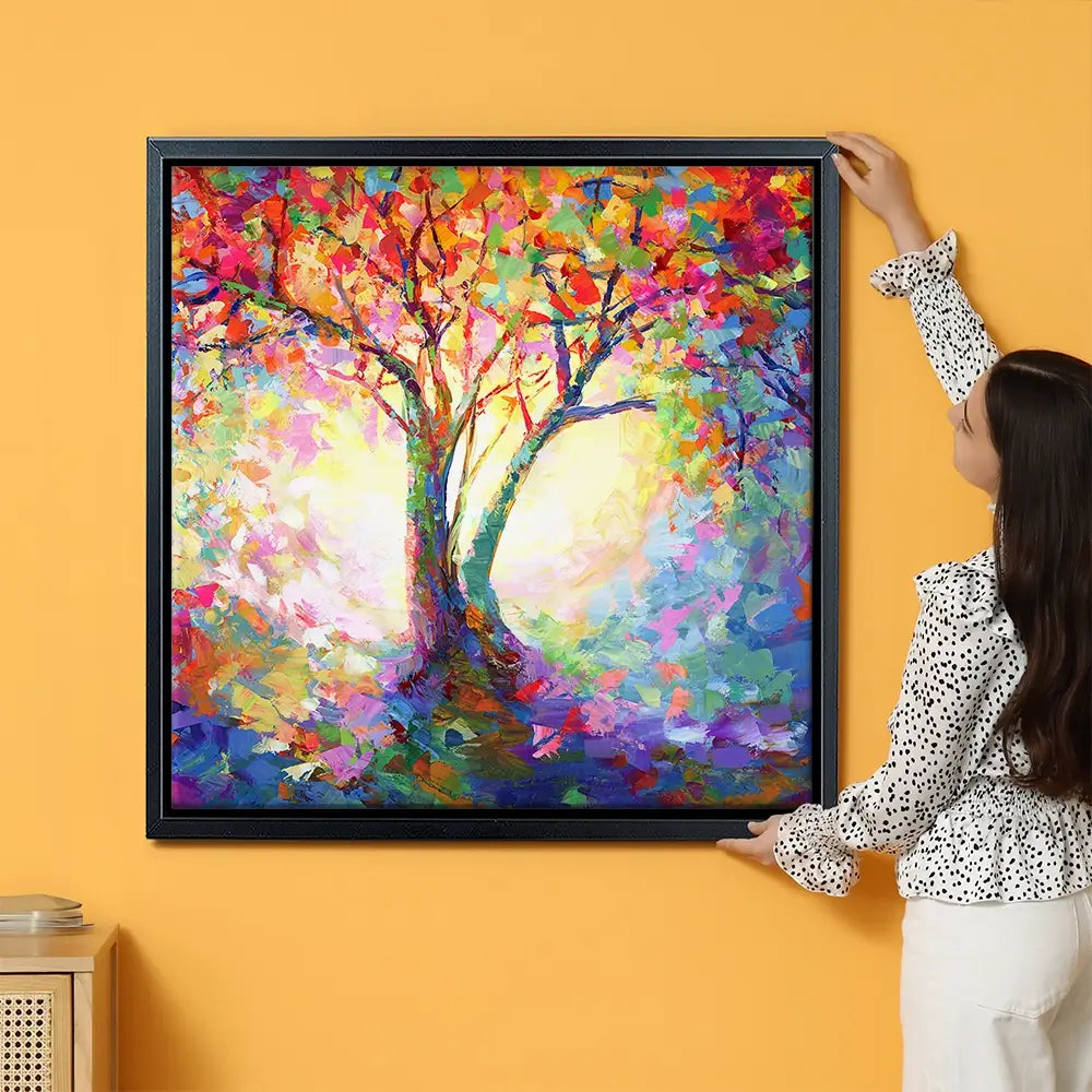 Colourful Tree Of Life Oversized Canvas Print Colourful Tree Of Life Oversized Canvas Print wall art product Art Print Shop