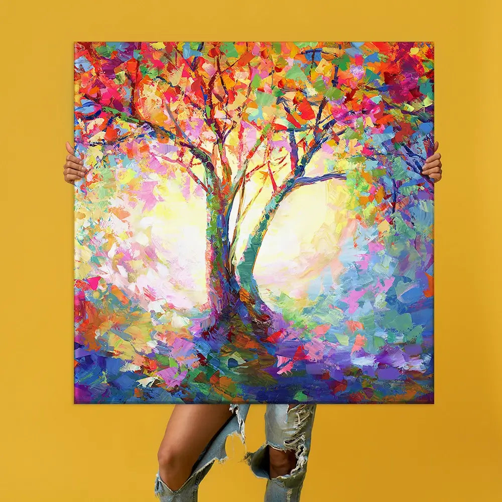 Colourful Tree Of Life Oversized Canvas Print Colourful Tree Of Life Oversized Canvas Print wall art product Art Print Shop
