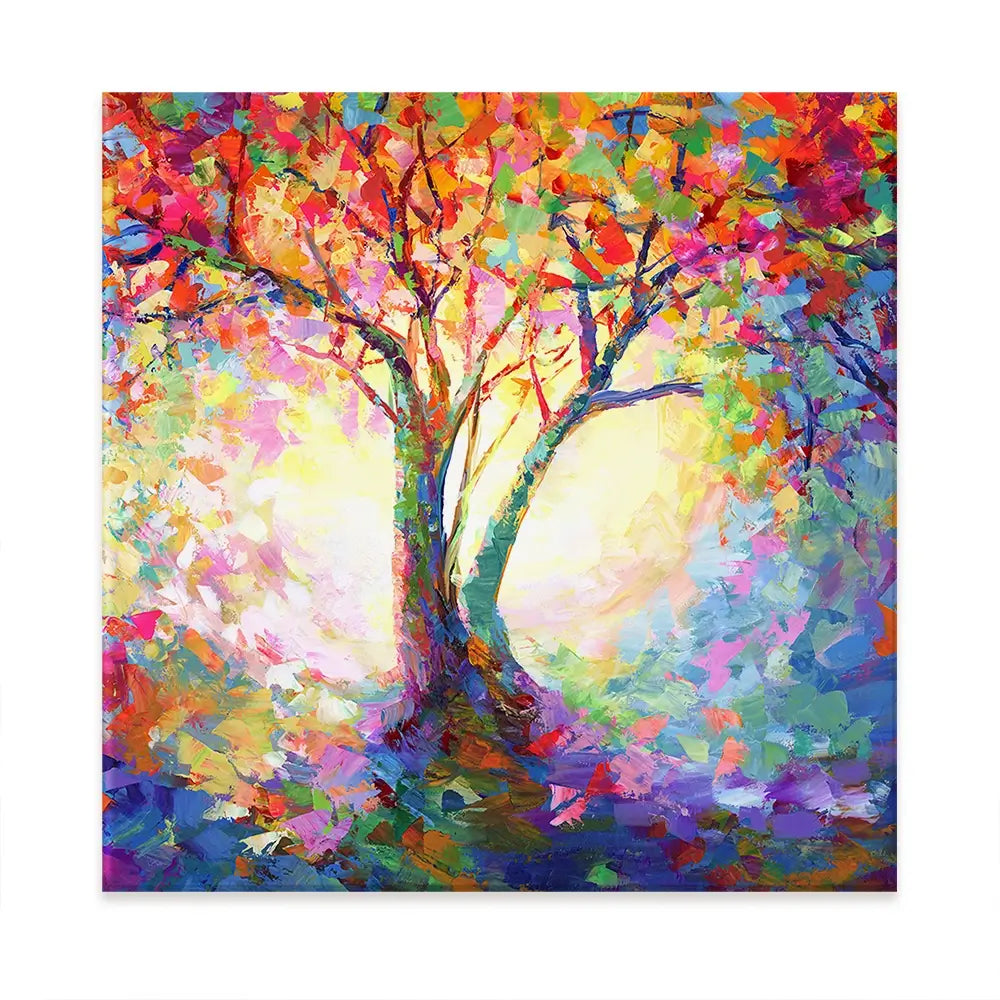 Colourful Tree Of Life Oversized Canvas Print Colourful Tree Of Life Oversized Canvas Print wall art product Art Print Shop