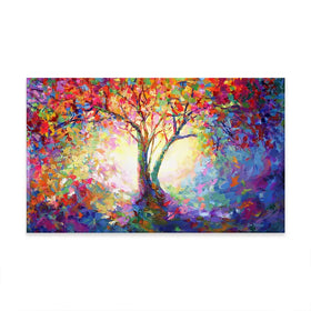 Colourful Tree Of Life Oversized Canvas Print Colourful Tree Of Life Oversized Canvas Print wall art product Art Print Shop