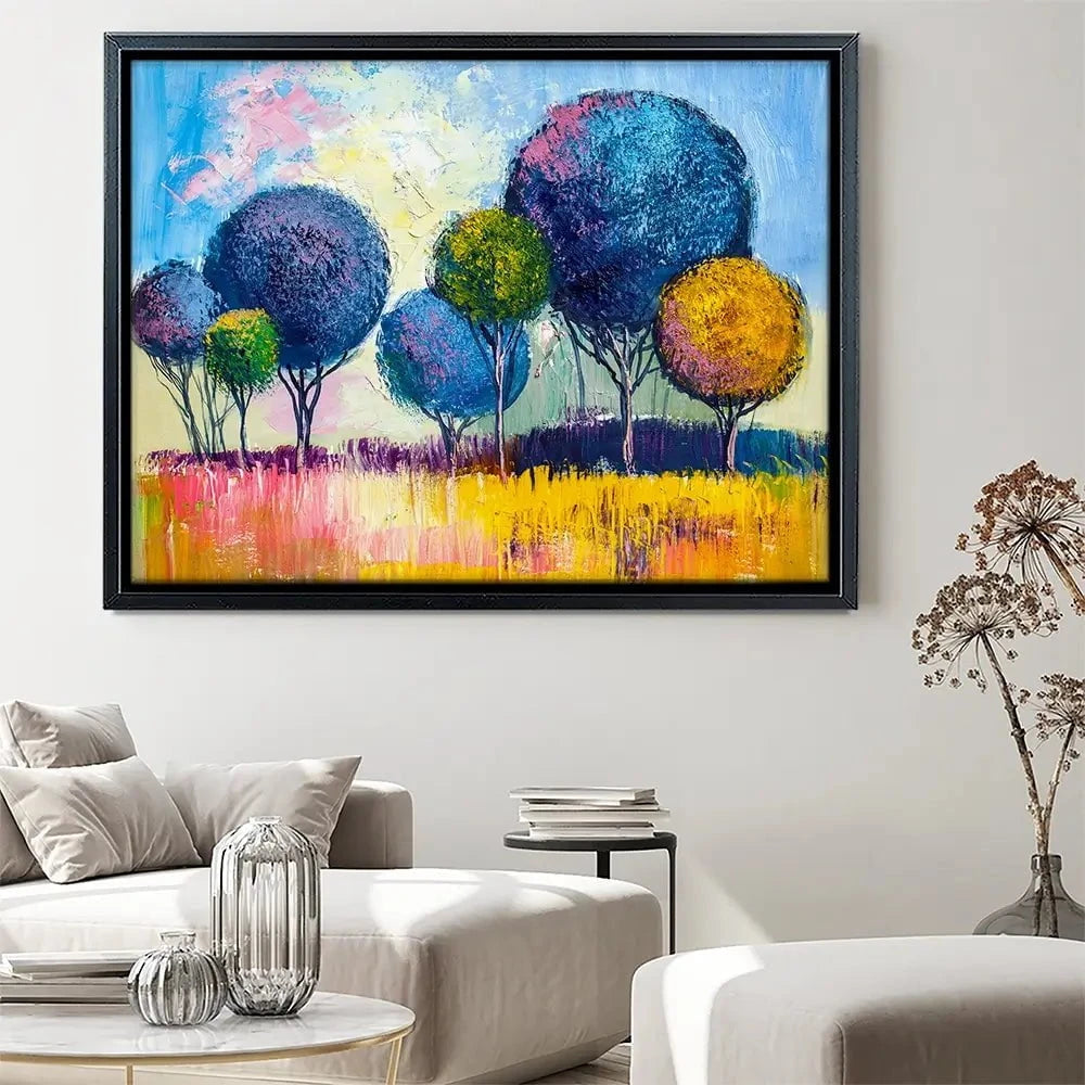 Colourful Trees Canvas Print Colourful Trees Canvas Print wall art product S-BELOV / Shutterstock