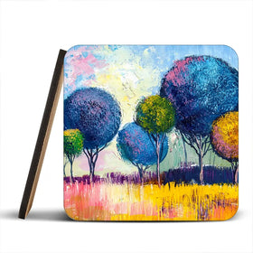 Colourful Trees Coaster Set Colourful Trees Coaster Set wall art product S-Belov / Shutterstock