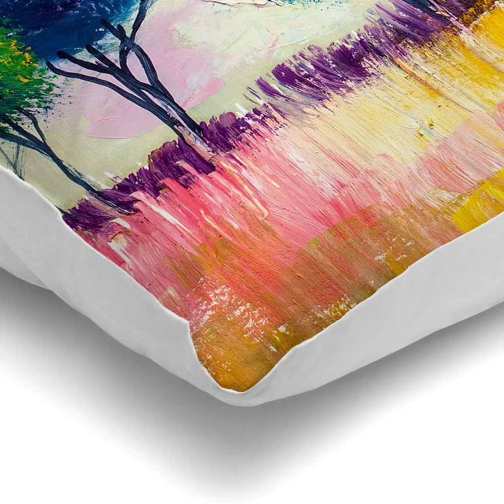 Colourful Trees Cushion Colourful Trees Cushion wall art product S-Belov / Shutterstock
