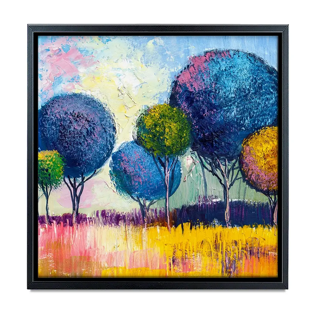 Colourful Trees Square Canvas Print Colourful Trees Square Canvas Print wall art product S-Belov / Shutterstock
