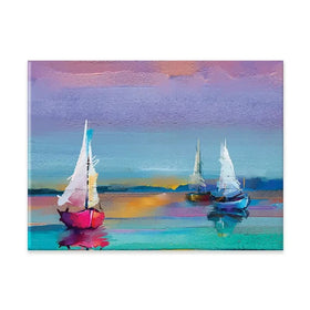 Colourful Trio Of Boats Canvas Print Colourful Trio Of Boats Canvas Print | Colourful Trio Artwork wall art product pluie_r / Shutterstock