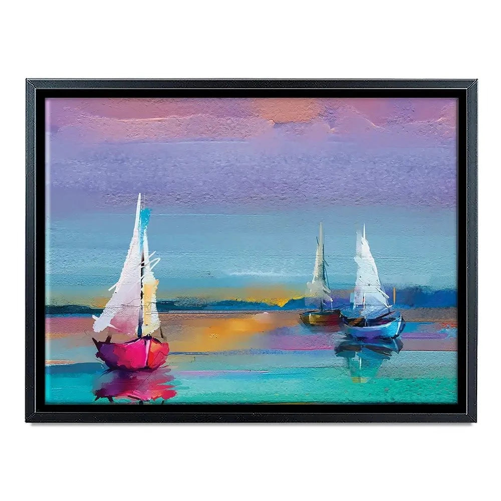 Colourful Trio Of Boats Canvas Print Colourful Trio Of Boats Canvas Print | Colourful Trio Artwork wall art product pluie_r / Shutterstock
