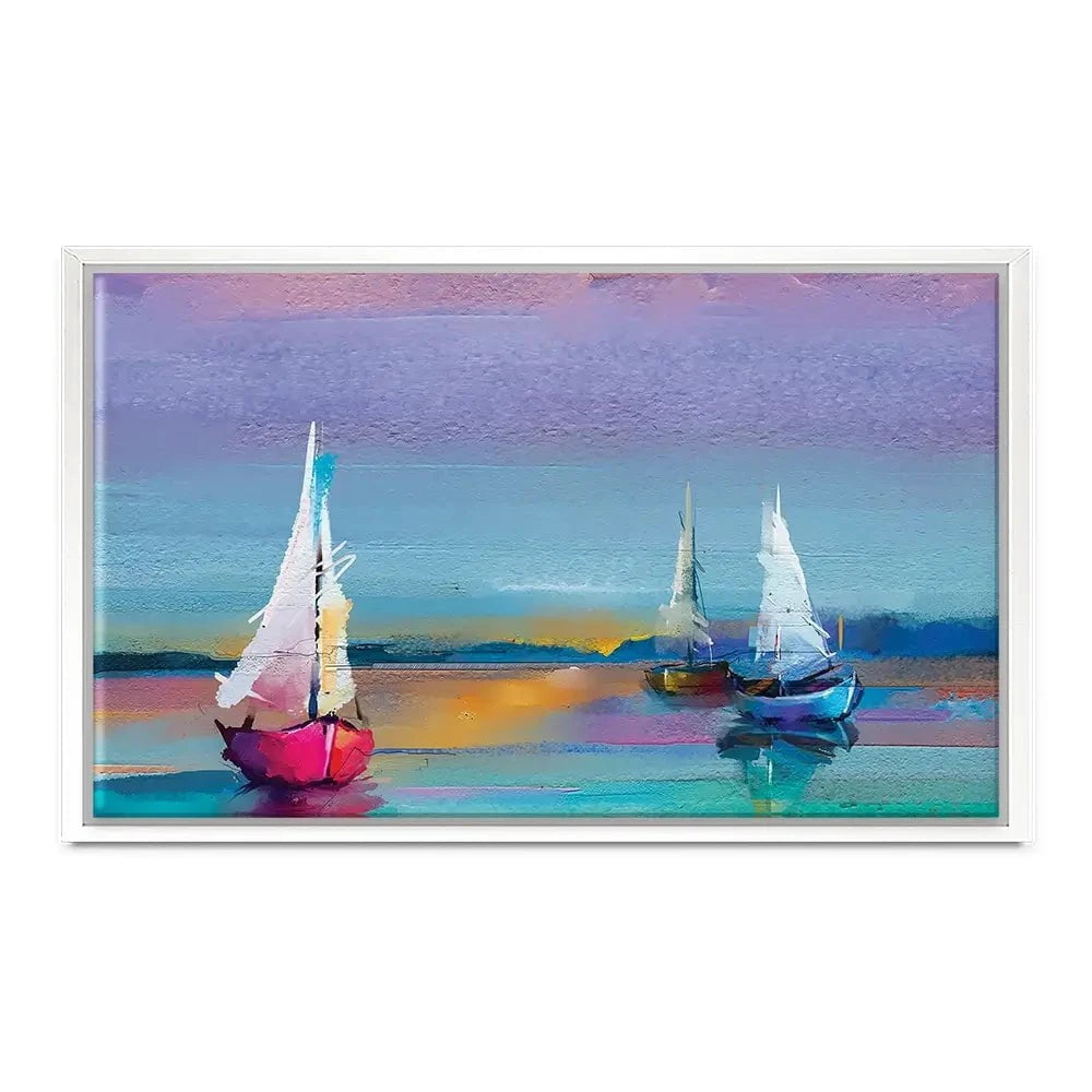 Colourful Trio Of Boats Canvas Print Colourful Trio Of Boats Canvas Print | Colourful Trio Artwork wall art product pluie_r / Shutterstock
