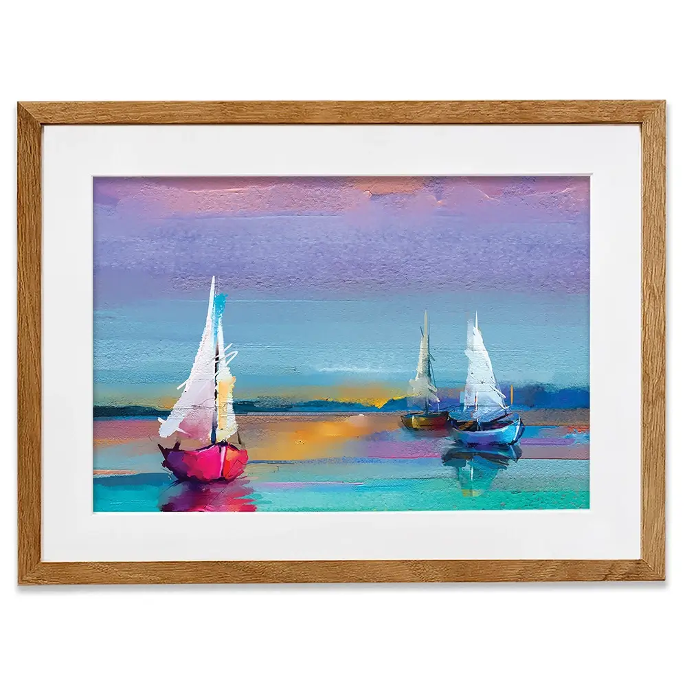 Colourful Trio Of Boats Framed Art Print Colourful Trio Of Boats Framed Art Print | Colourful Trio of Boats Art wall art product pluie_r / Shutterstock
