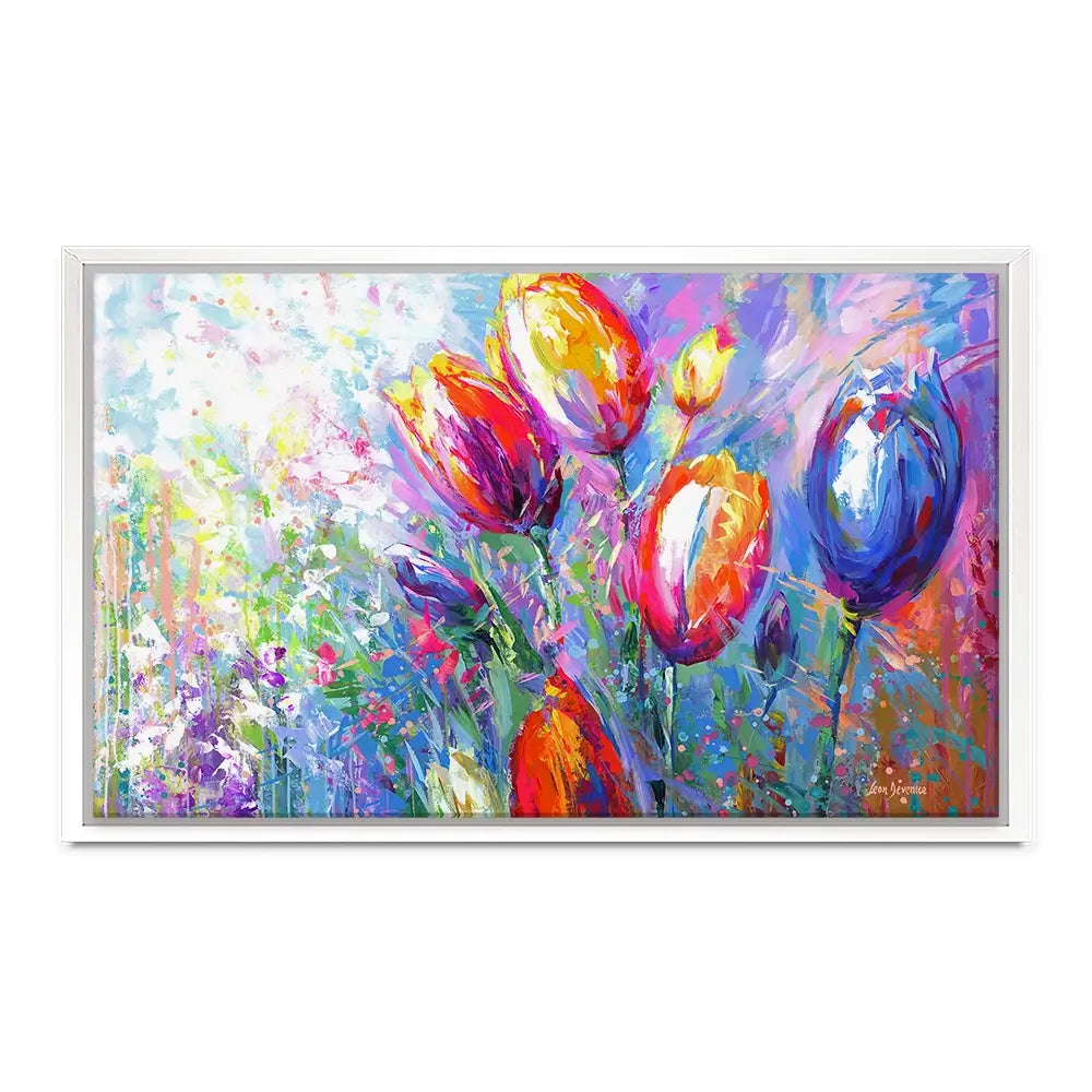 Colourful Tulips Canvas Print Colourful Tulips Canvas Print wall art product Leon Devenice