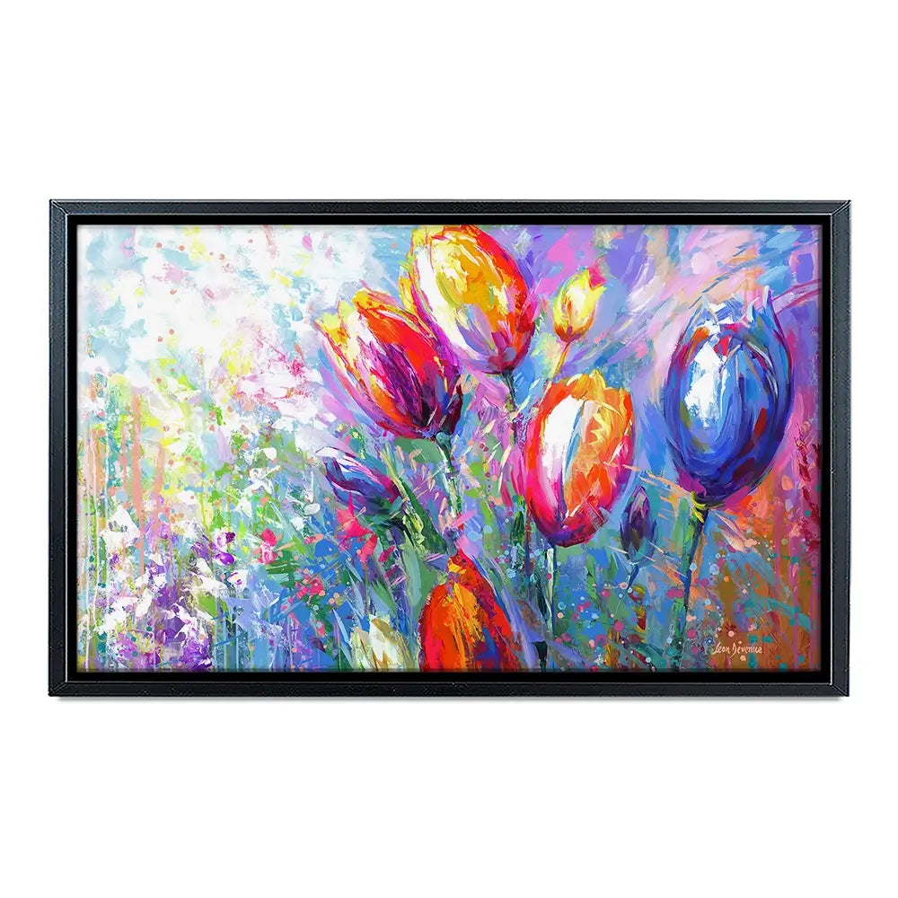 Colourful Tulips Canvas Print Colourful Tulips Canvas Print wall art product Leon Devenice
