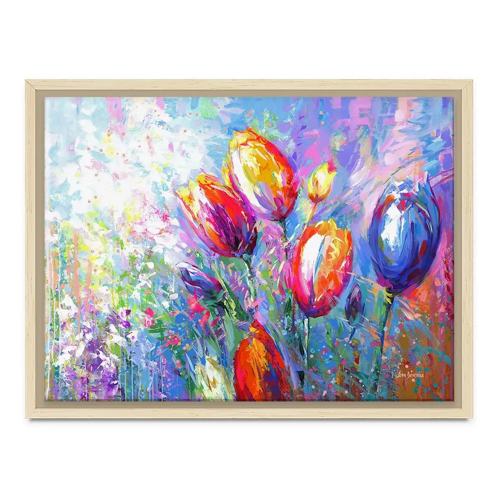 Colourful Tulips Canvas Print Colourful Tulips Canvas Print wall art product Leon Devenice