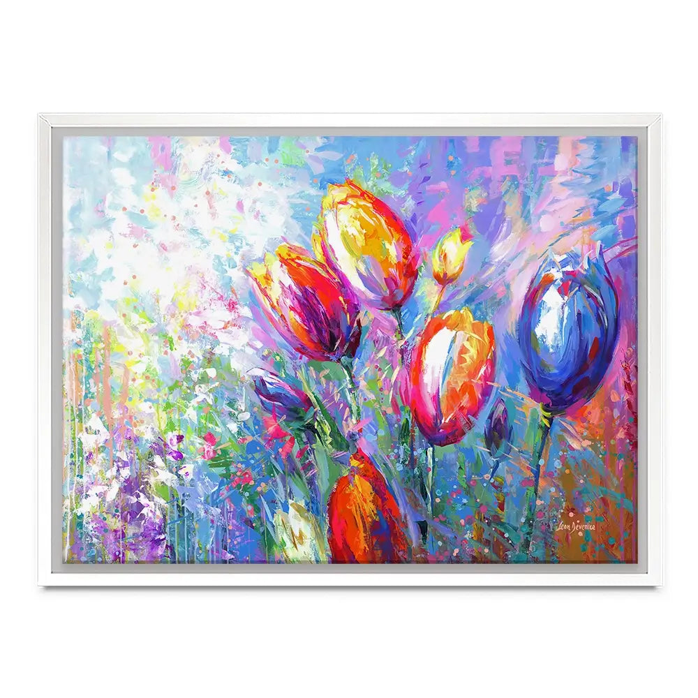 Colourful Tulips Canvas Print Colourful Tulips Canvas Print wall art product Leon Devenice