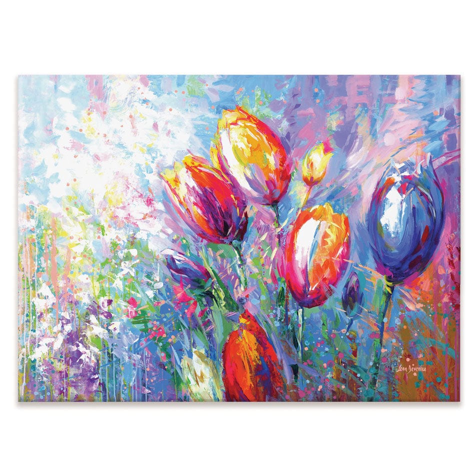 Colourful Tulips Canvas Print wall art product Leon Devenice