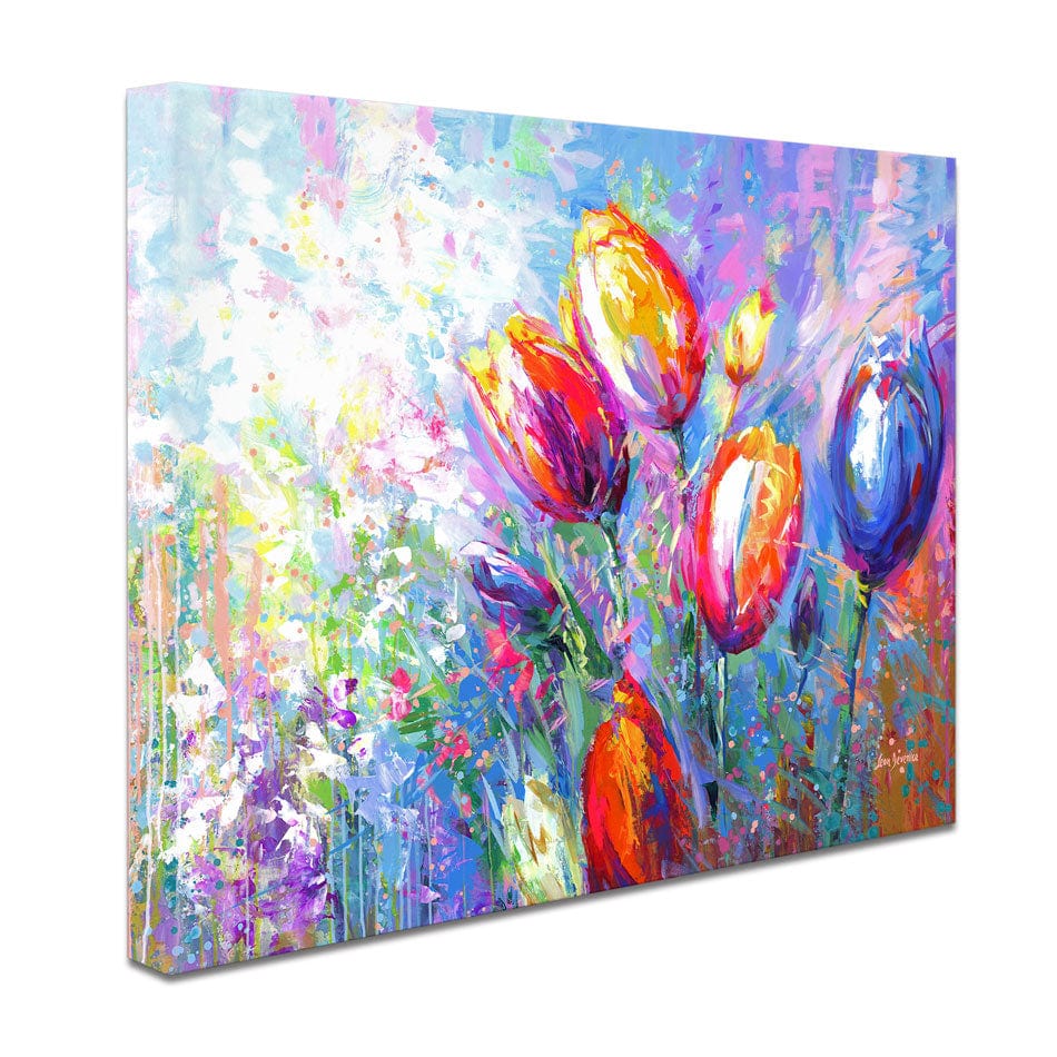 Colourful Tulips Canvas Print wall art product Leon Devenice