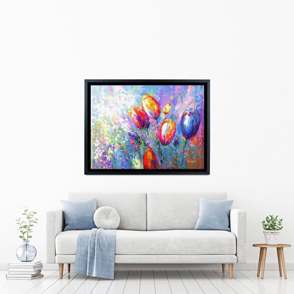 Colourful Tulips Canvas Print wall art product Leon Devenice