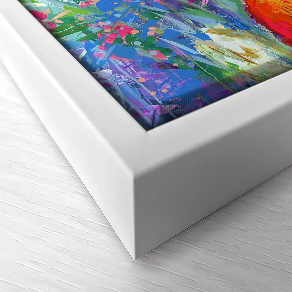 Colourful Tulips Square Canvas Print Colourful Tulips Square Canvas Print wall art product Art Print Shop