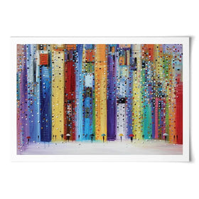Colourful Umbrellas Art Print Colourful Umbrellas Art Print wall art product Ekaterina Ermilkina
