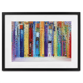 Colourful Umbrellas Framed Art Print Colourful Umbrellas Framed Art Print wall art product Ekaterina Ermilkina