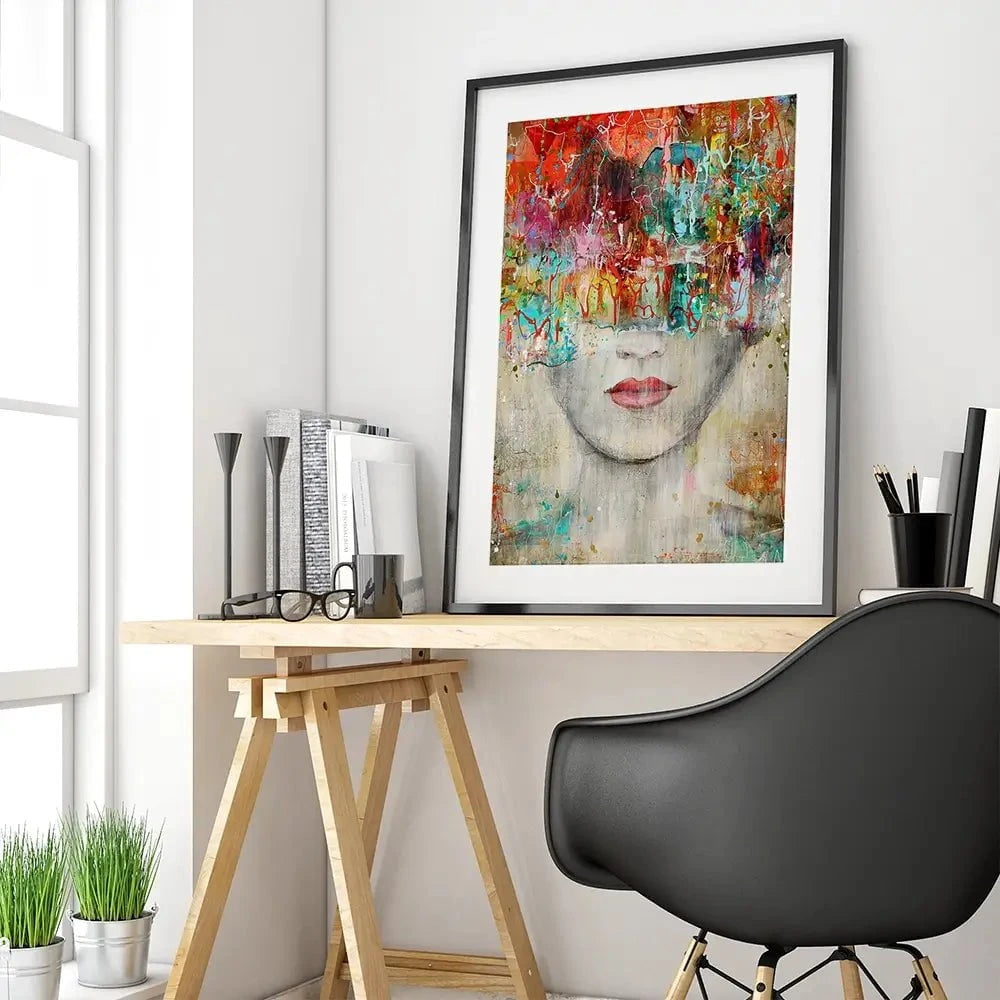 Colourful Vibes Framed Art Print Colourful Vibes Framed Art Print wall art product Studio Paint-Ing