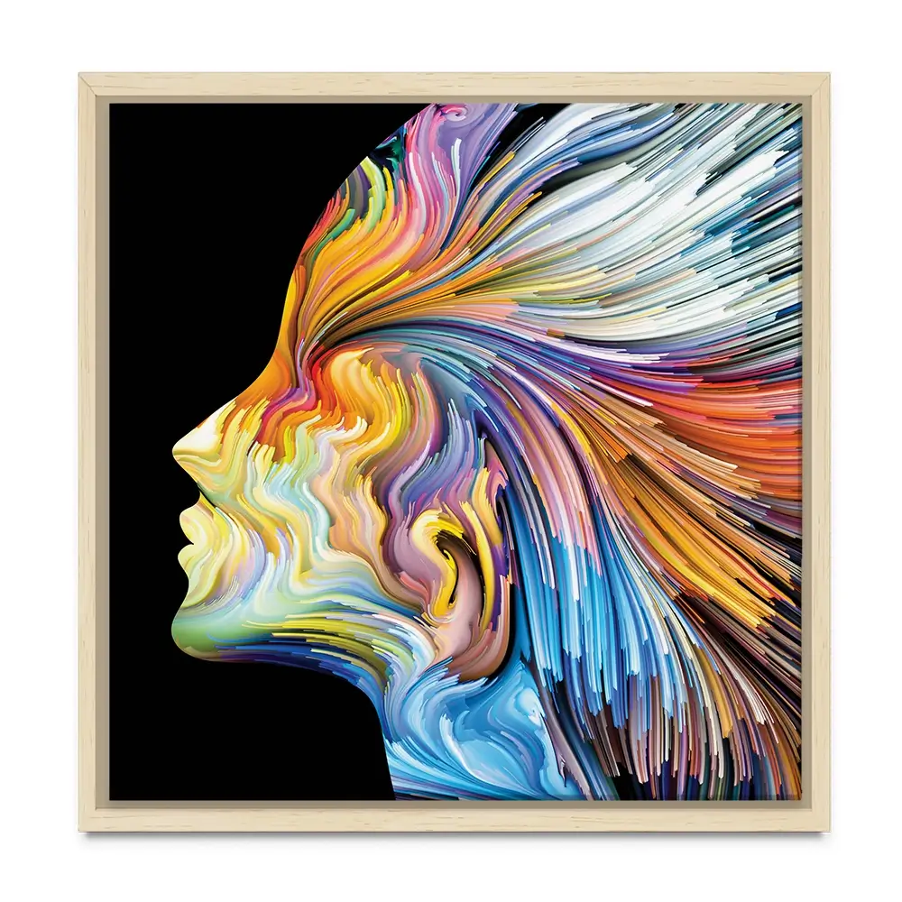 Colours Of The Imagination Square Canvas Print Colours Of The Imagination Square Canvas Print wall art product agsandrew / Shutterstock