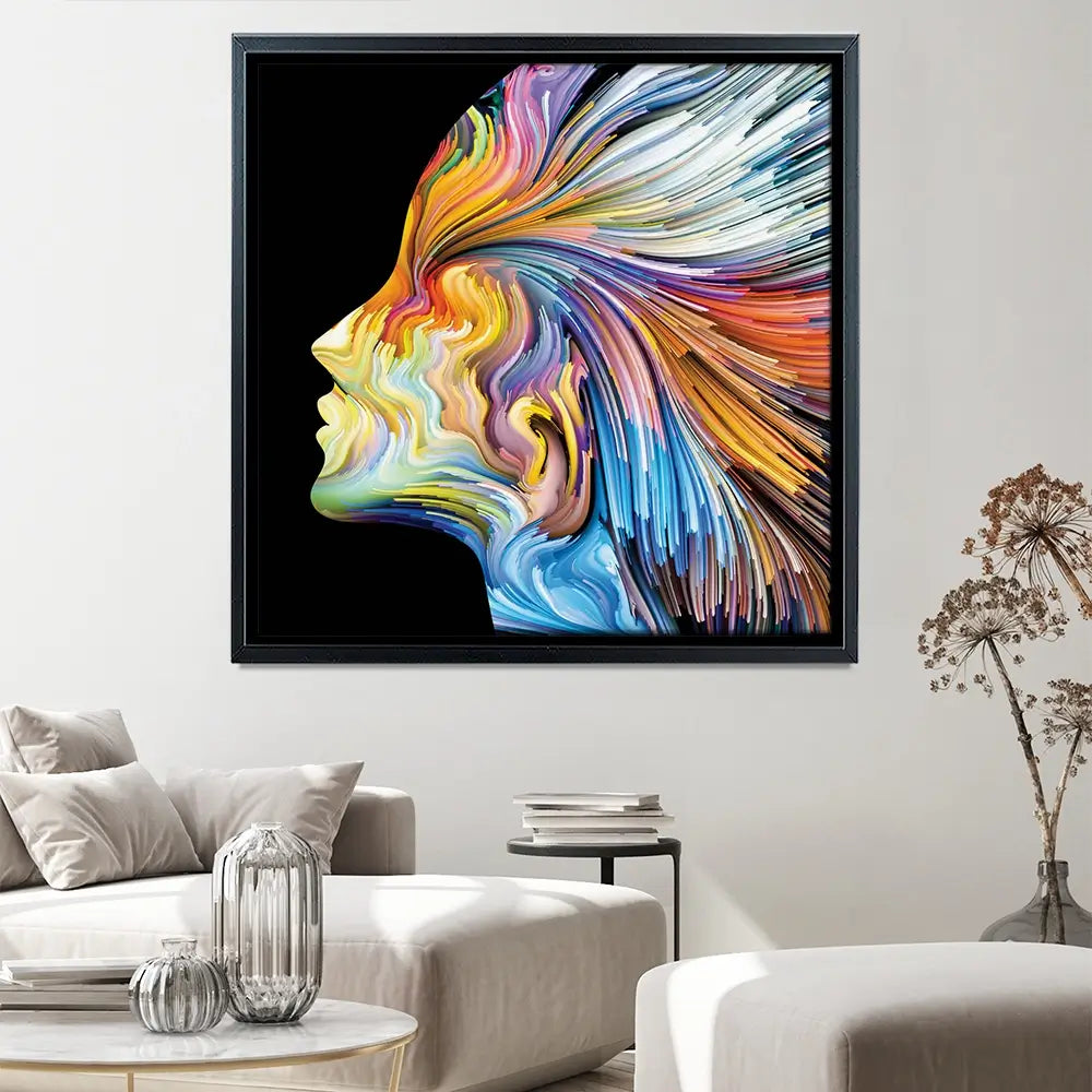 Colours Of The Imagination Square Canvas Print Colours Of The Imagination Square Canvas Print wall art product agsandrew / Shutterstock