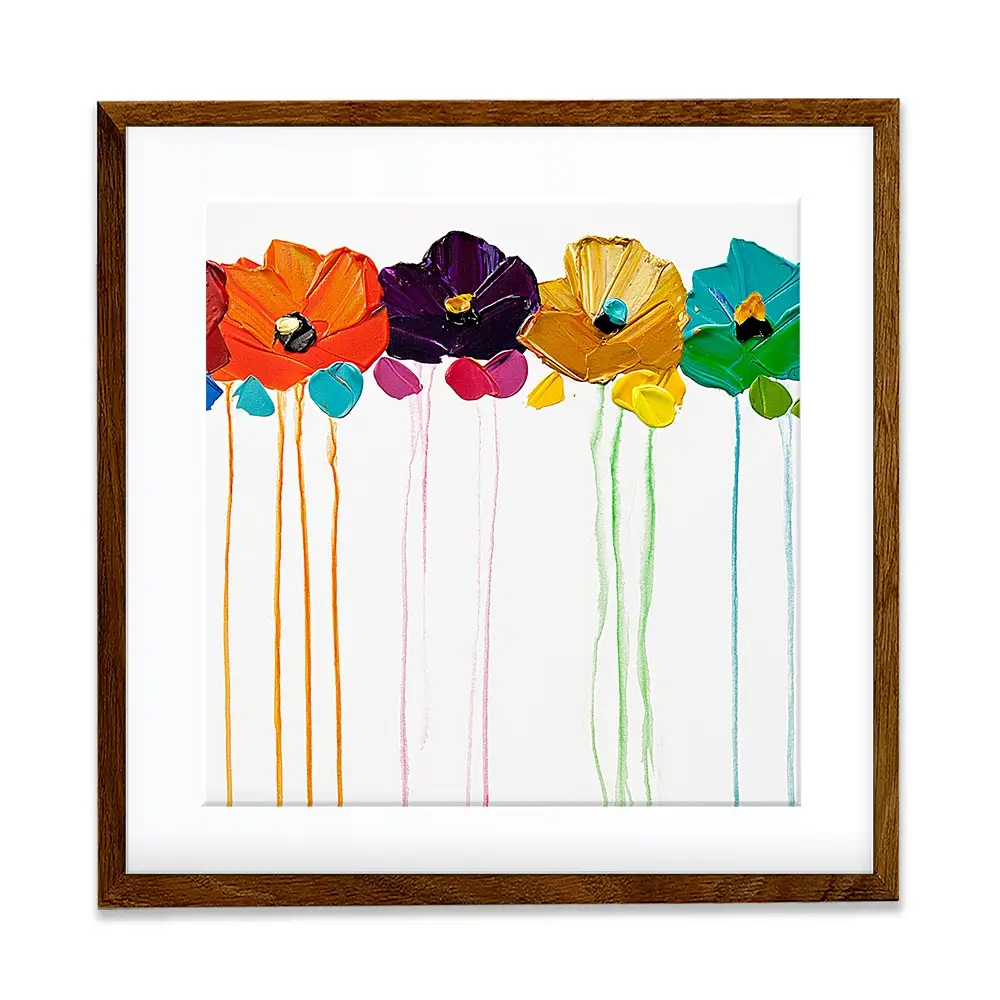 Colours On My Wall Square Framed Art Print Colours On My Wall Square Framed Art Print wall art product Art Print Shop