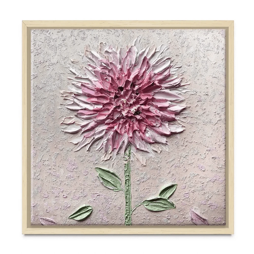 Comfortable Solitude Pink Square Canvas Print Comfortable Solitude Pink Square Canvas Print wall art product Nada Khatib