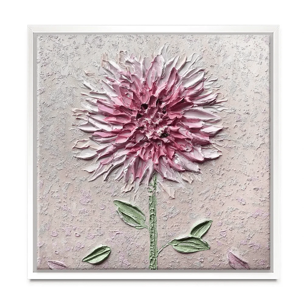 Comfortable Solitude Pink Square Canvas Print Comfortable Solitude Pink Square Canvas Print wall art product Nada Khatib