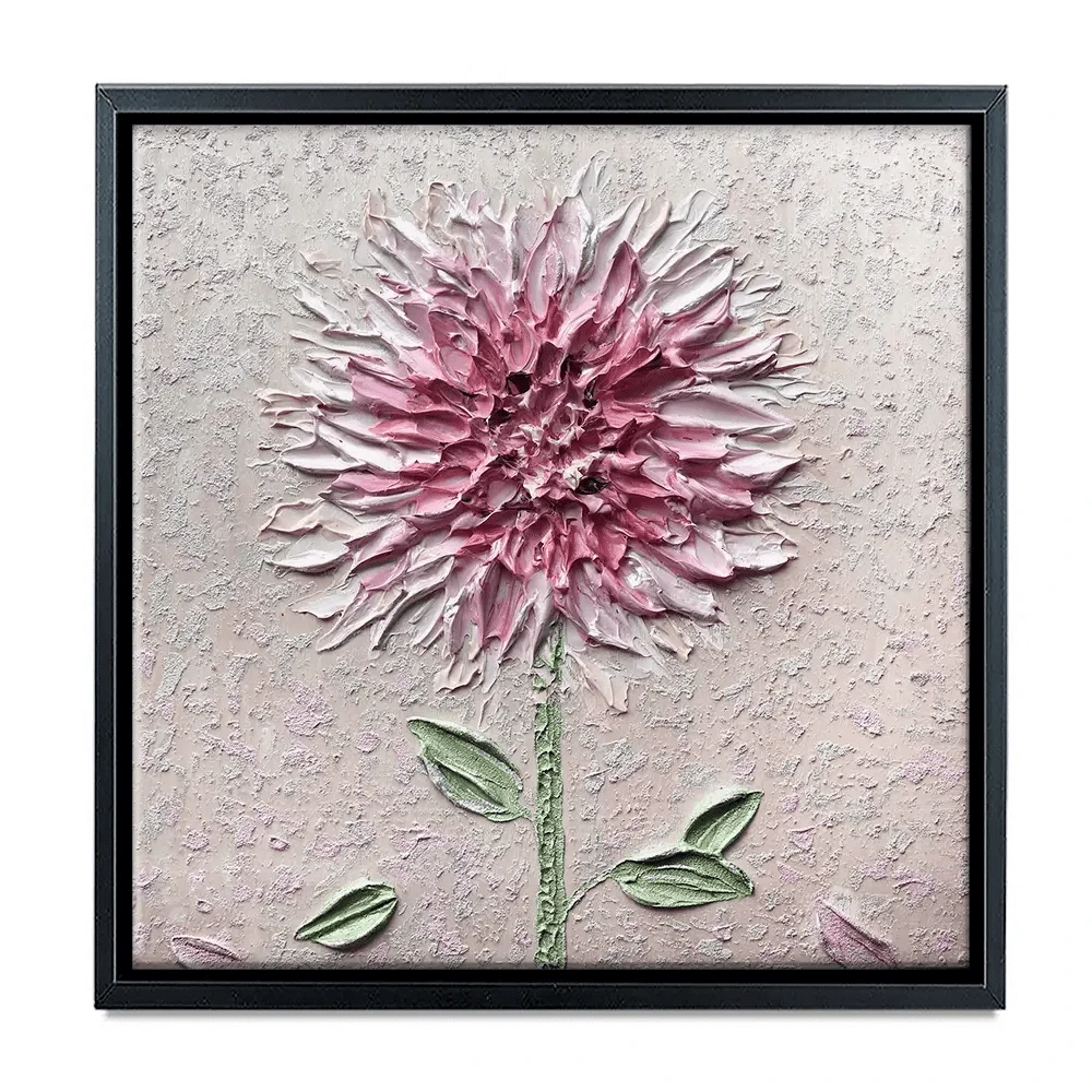 Comfortable Solitude Pink Square Canvas Print Comfortable Solitude Pink Square Canvas Print wall art product Nada Khatib