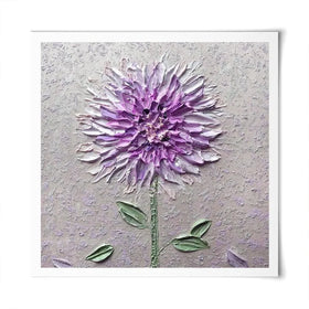 Comfortable Solitude Purple Square Art Print Comfortable Solitude Purple Square Art Print wall art product Nada Khatib