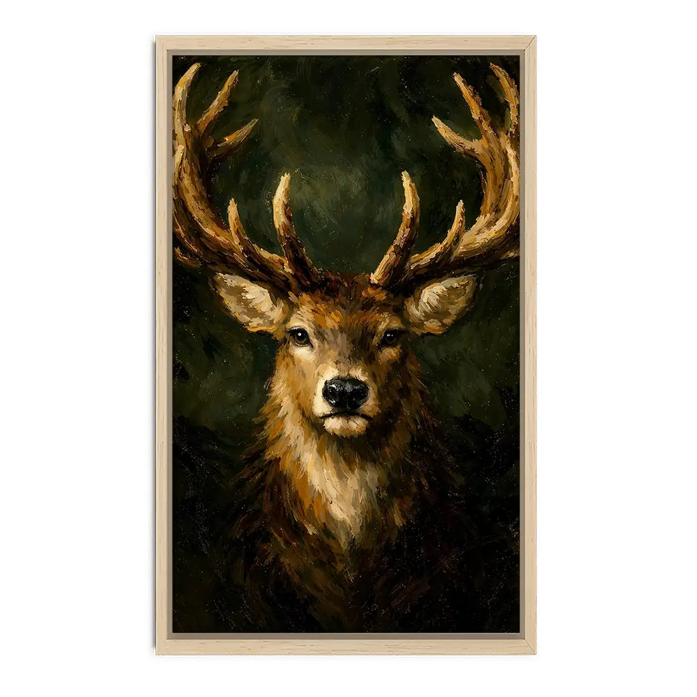 Commanding Deer Canvas Print Commanding Deer Canvas Print wall art product IAmHomeStudio