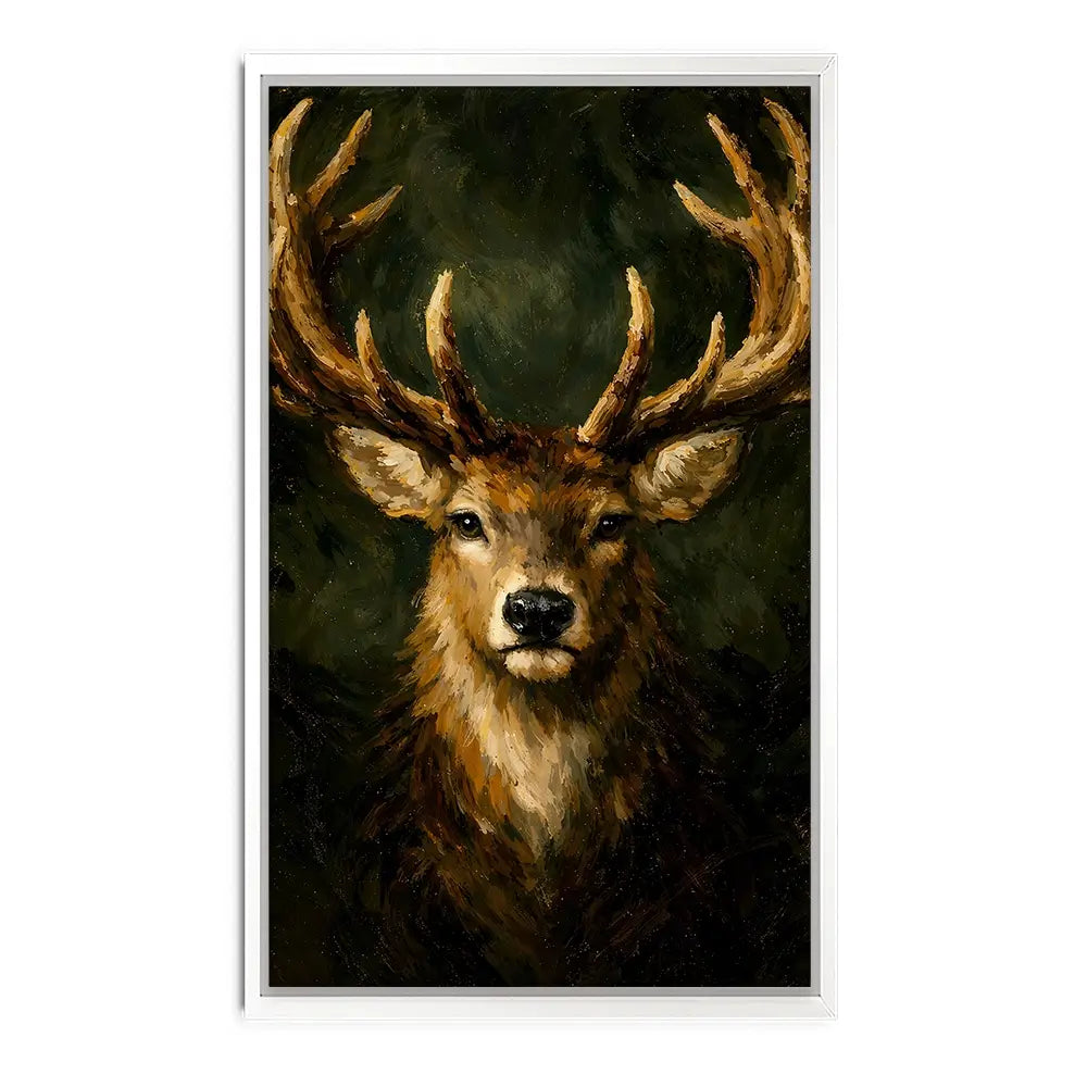 Commanding Deer Canvas Print Commanding Deer Canvas Print wall art product IAmHomeStudio