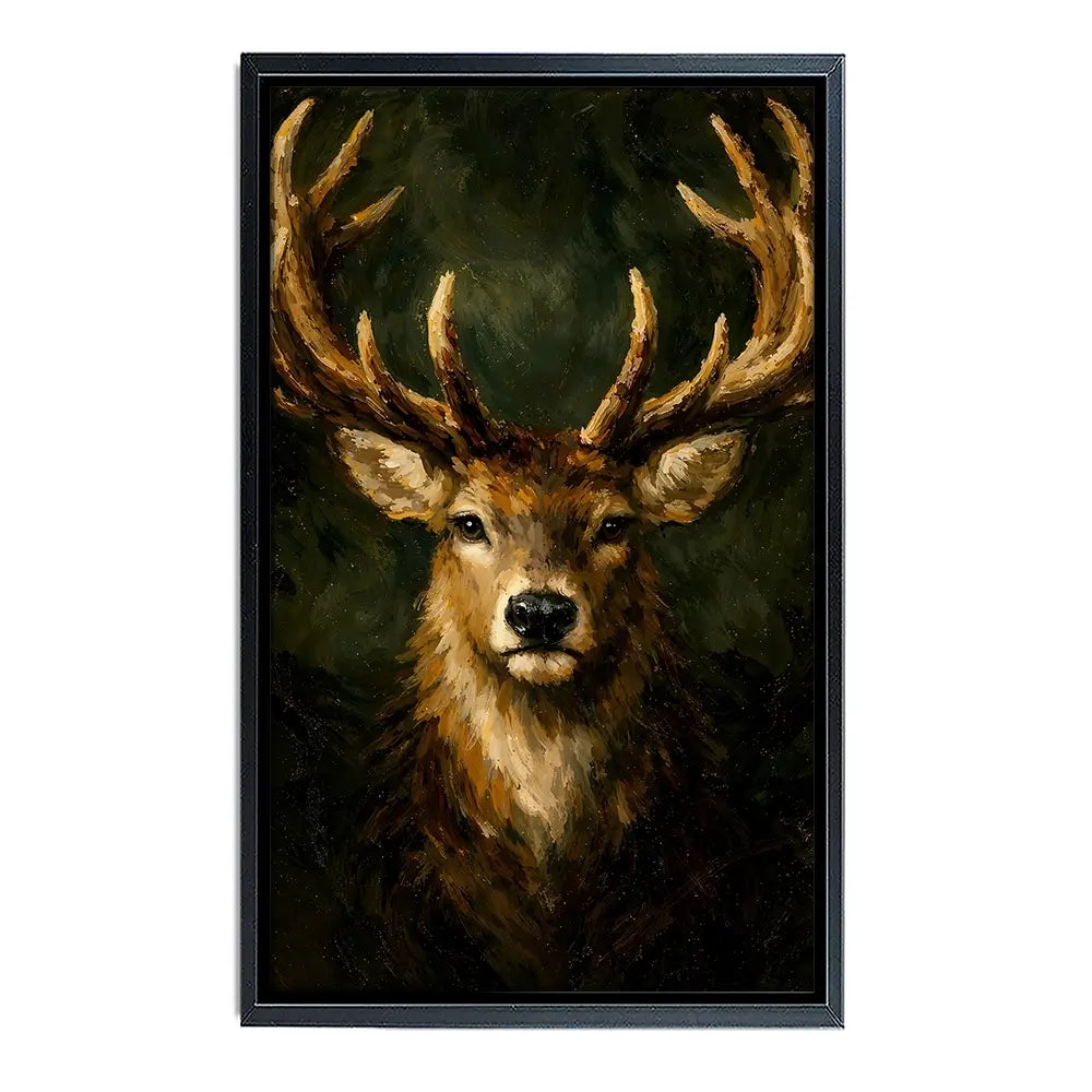 Commanding Deer Canvas Print Commanding Deer Canvas Print wall art product IAmHomeStudio