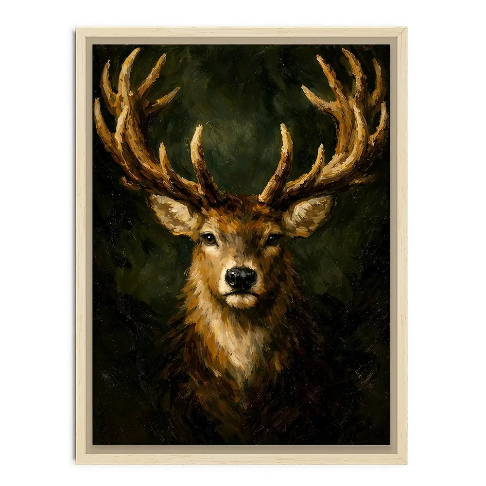 Commanding Deer Canvas Print Commanding Deer Canvas Print wall art product IAmHomeStudio