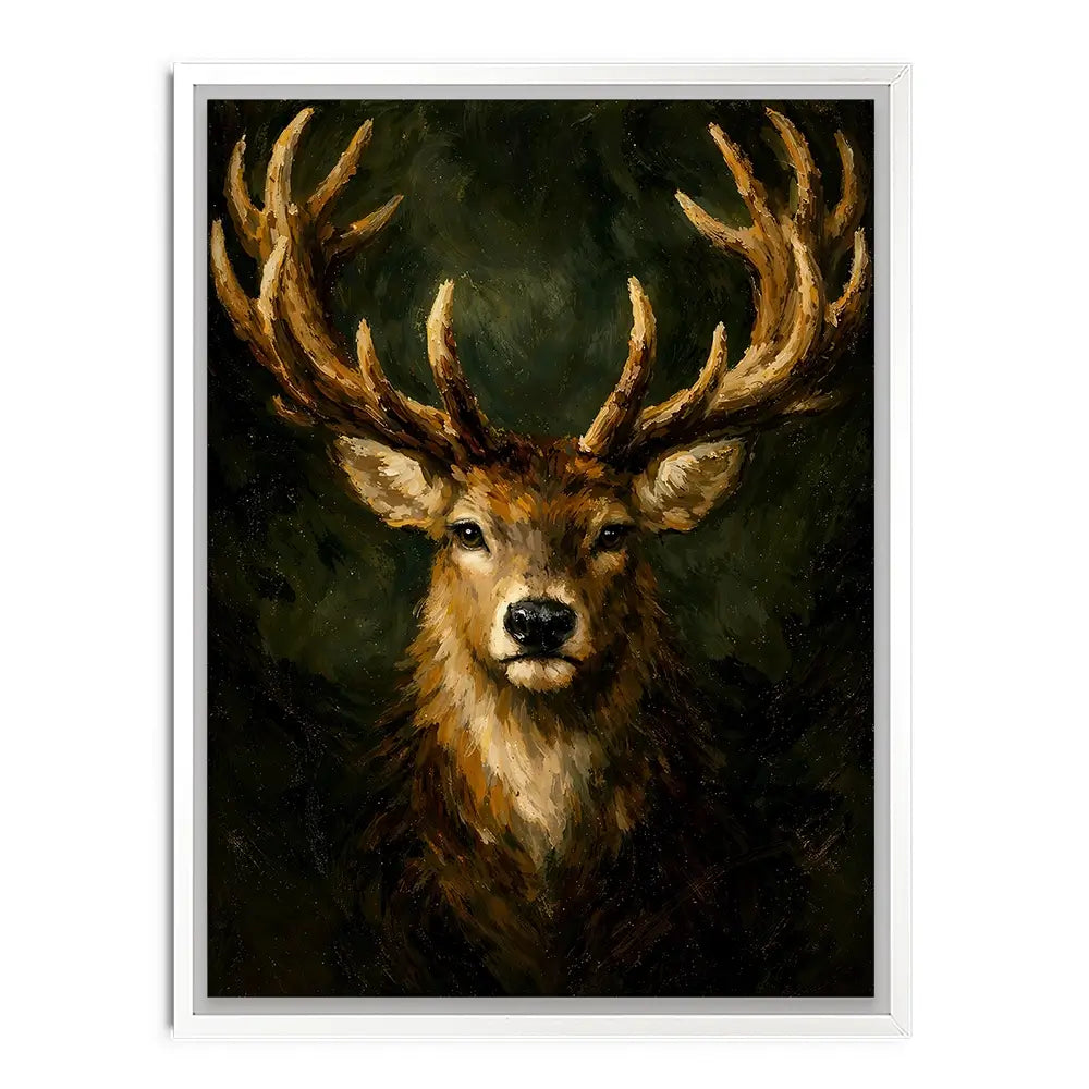 Commanding Deer Canvas Print Commanding Deer Canvas Print wall art product IAmHomeStudio