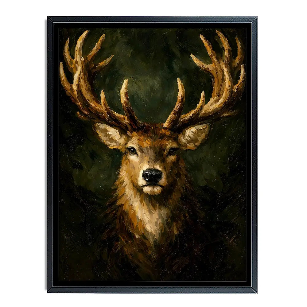 Commanding Deer Canvas Print Commanding Deer Canvas Print wall art product IAmHomeStudio