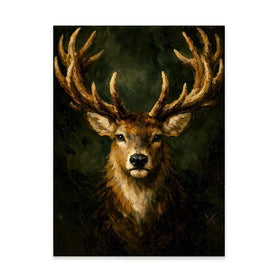 Commanding Deer Canvas Print Commanding Deer Canvas Print wall art product IAmHomeStudio
