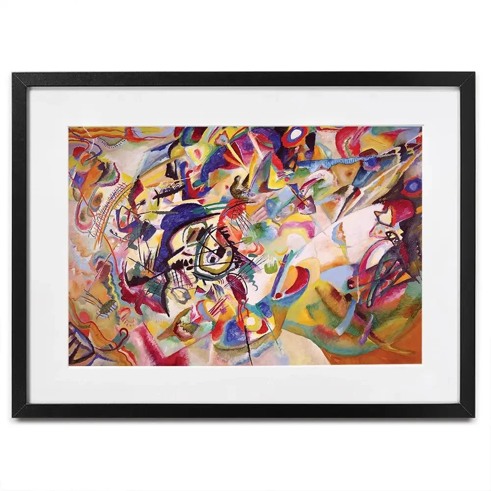 Composition 7 Framed Art Print Composition 7 Framed Art Print | Composition 7 Artwork wall art product Wassily Kandinsky