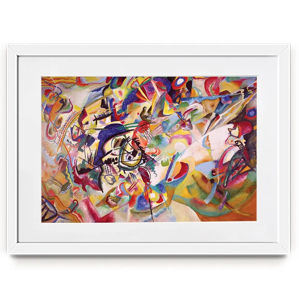 Composition 7 Framed Art Print Composition 7 Framed Art Print | Composition 7 Artwork wall art product Wassily Kandinsky
