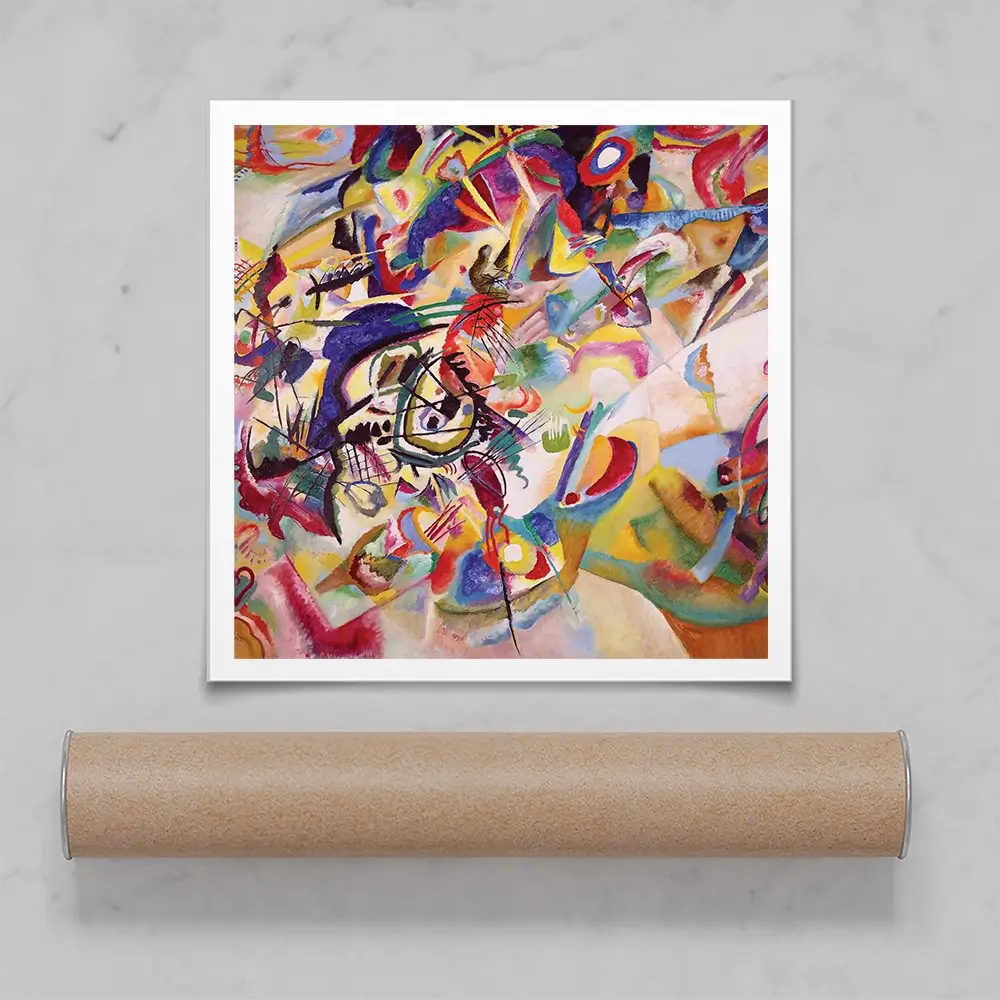 Composition 7 Square Art Print Composition 7 Square Art Print wall art product Wassily Kandinsky