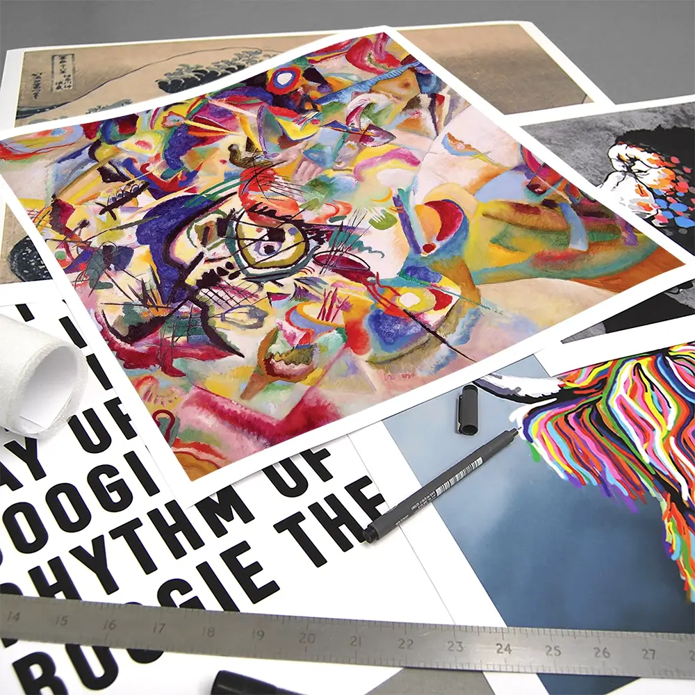 Composition 7 Square Art Print Composition 7 Square Art Print wall art product Wassily Kandinsky