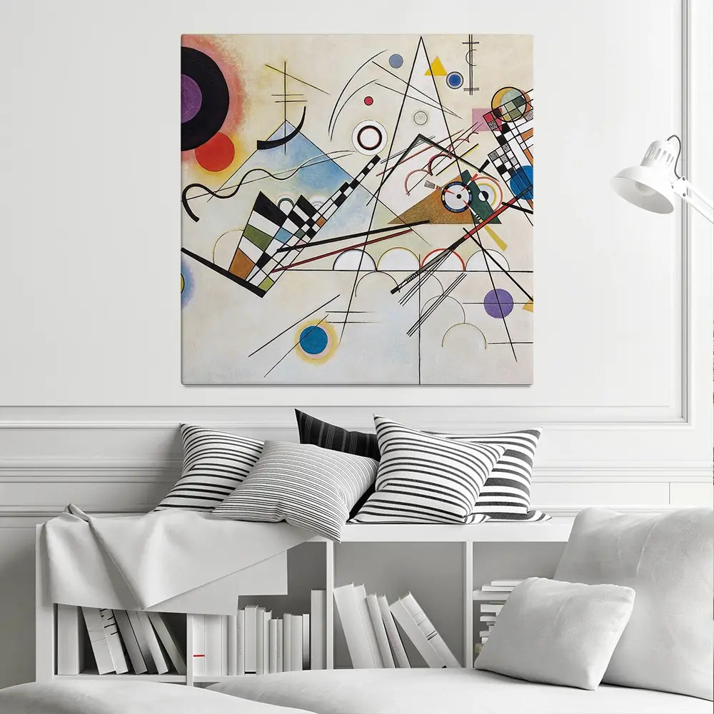 Composition 8 Square Canvas Print Composition 8 Square Canvas Print wall art product Wassily Kandinsky