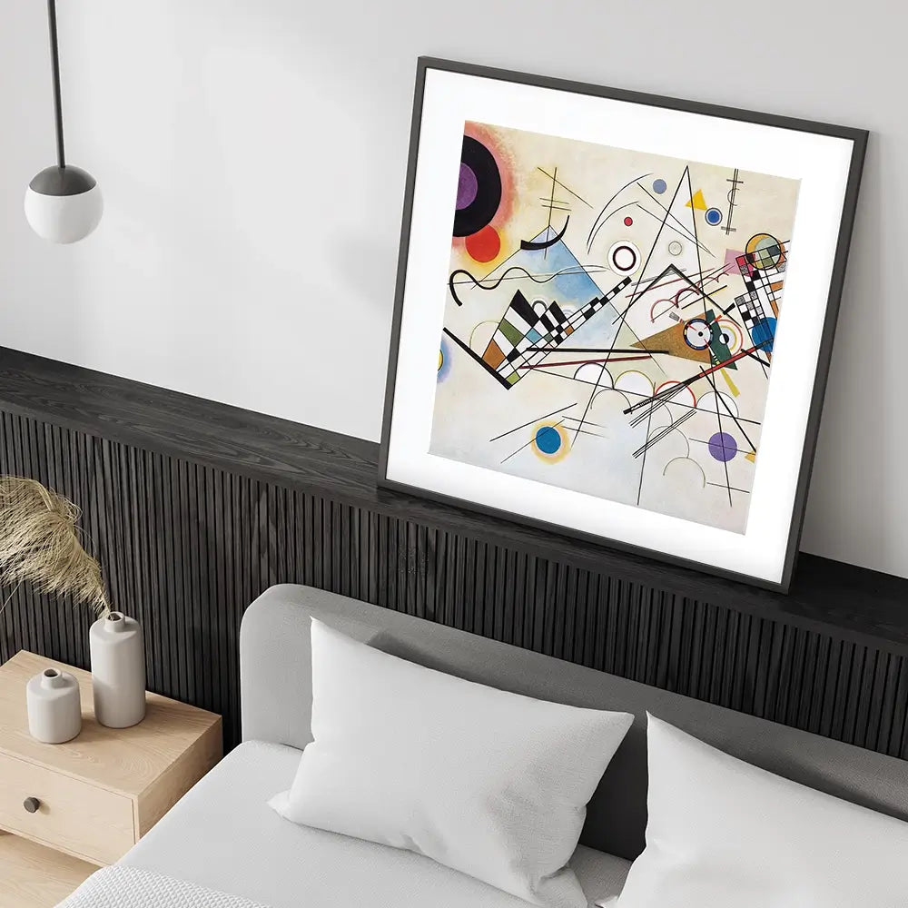 Composition 8 Square Framed Art Print Composition 8 Square Framed Art Print wall art product Wassily Kandinsky