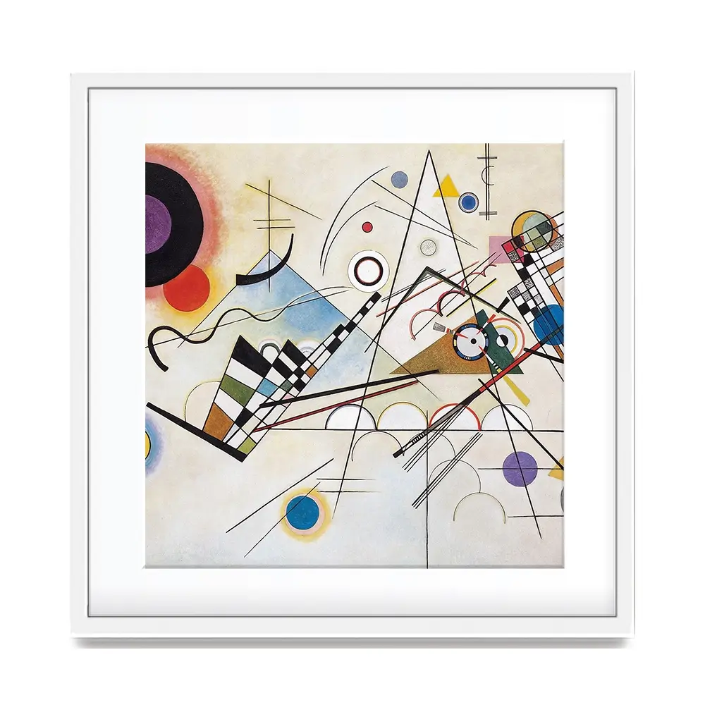 Composition 8 Square Framed Art Print Composition 8 Square Framed Art Print wall art product Wassily Kandinsky
