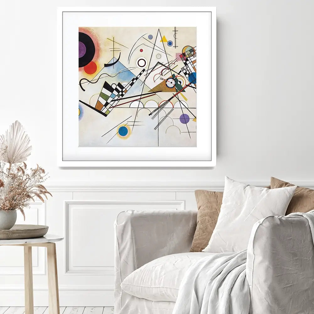 Composition 8 Square Framed Art Print Composition 8 Square Framed Art Print wall art product Wassily Kandinsky