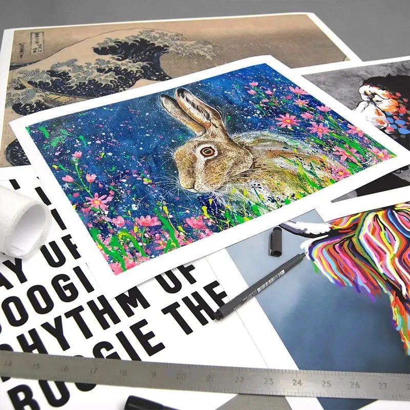 Contemplative Hare Art Print Contemplative Hare Art Print wall art product Jane Brookshaw