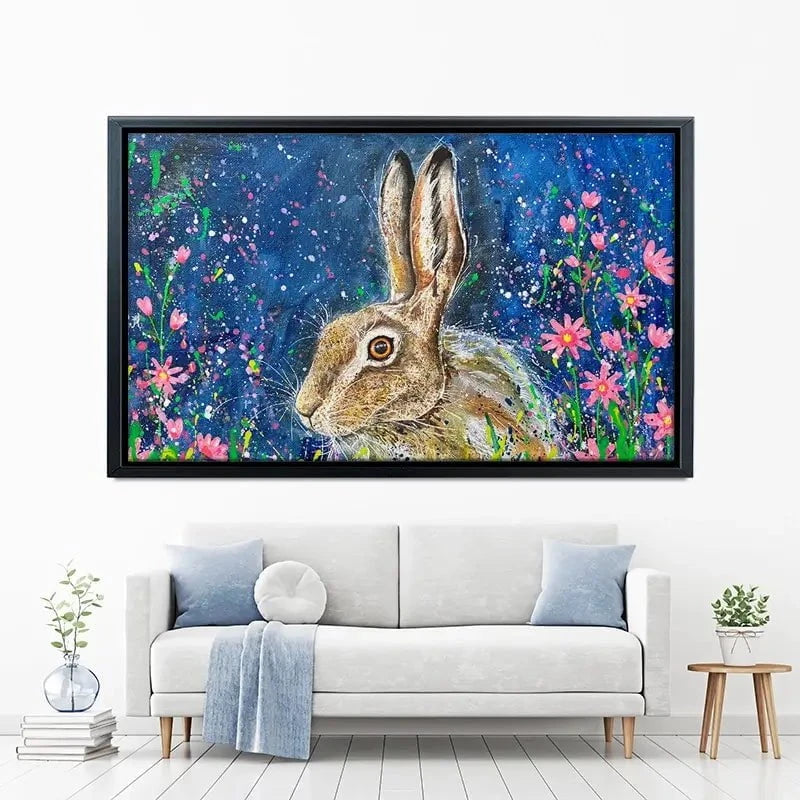 Contemplative Hare Canvas Print Contemplative Hare Canvas Print wall art product Jane Brookshaw