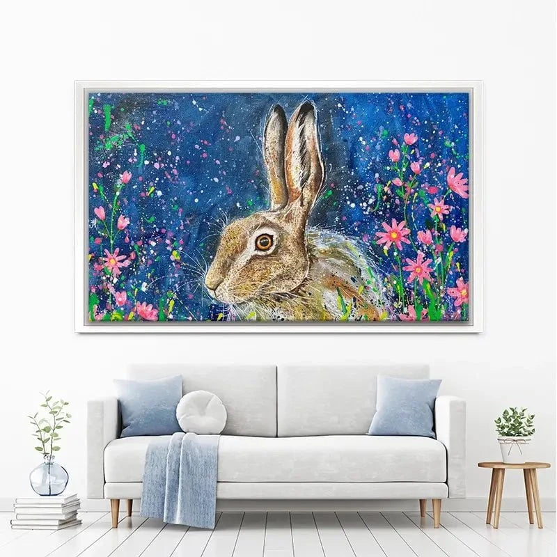 Contemplative Hare Canvas Print Contemplative Hare Canvas Print wall art product Jane Brookshaw