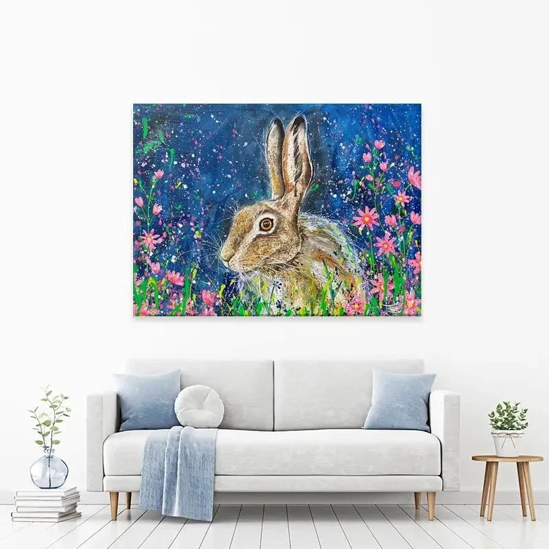 Contemplative Hare Canvas Print Contemplative Hare Canvas Print wall art product Jane Brookshaw